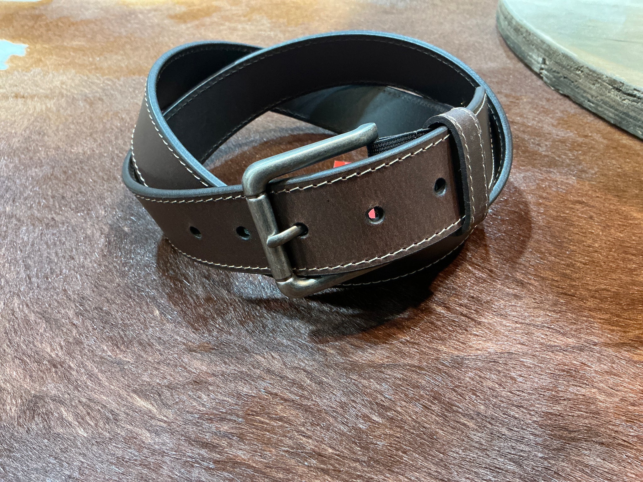 TCP1949BEL Thomas Cook Men’s Elliot Comfort Belt Chocolate
