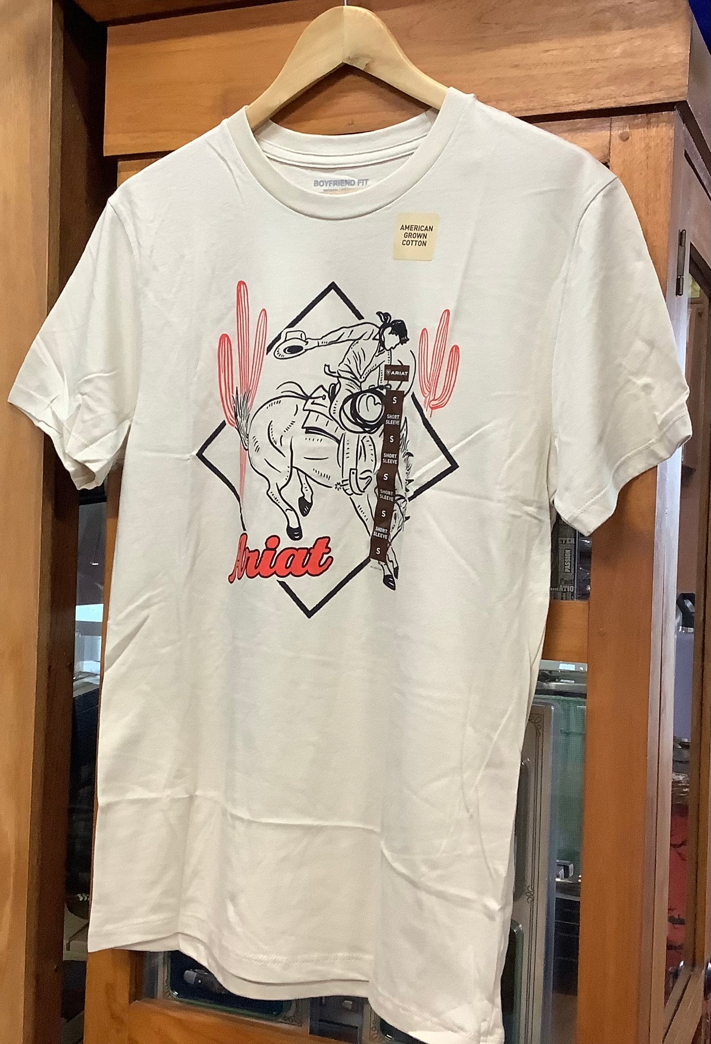 Ariat Ladies Desert Bronc S/S Tee Natural