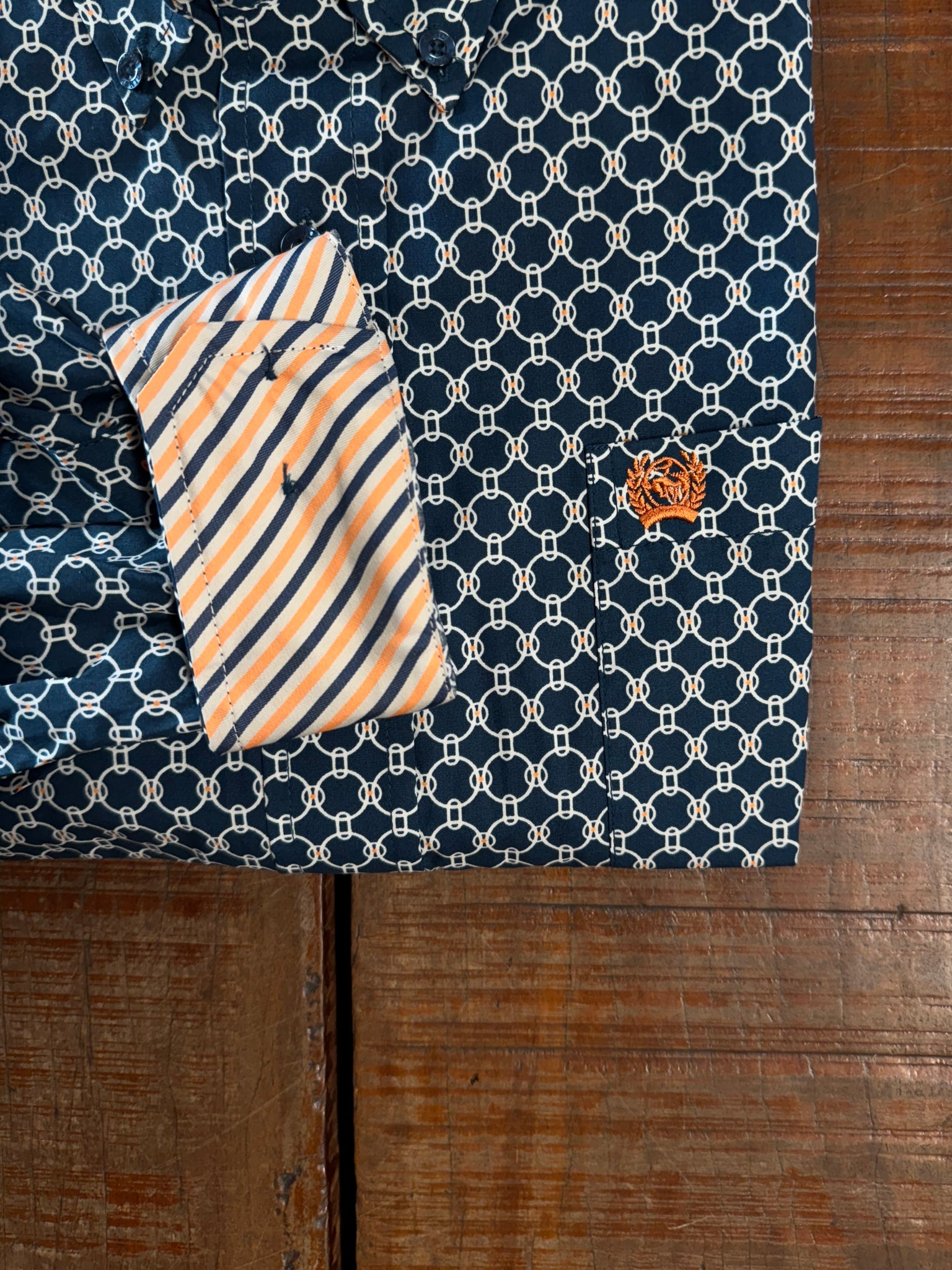 MTW1105966 Mens L/S Button Up Shirt Teal