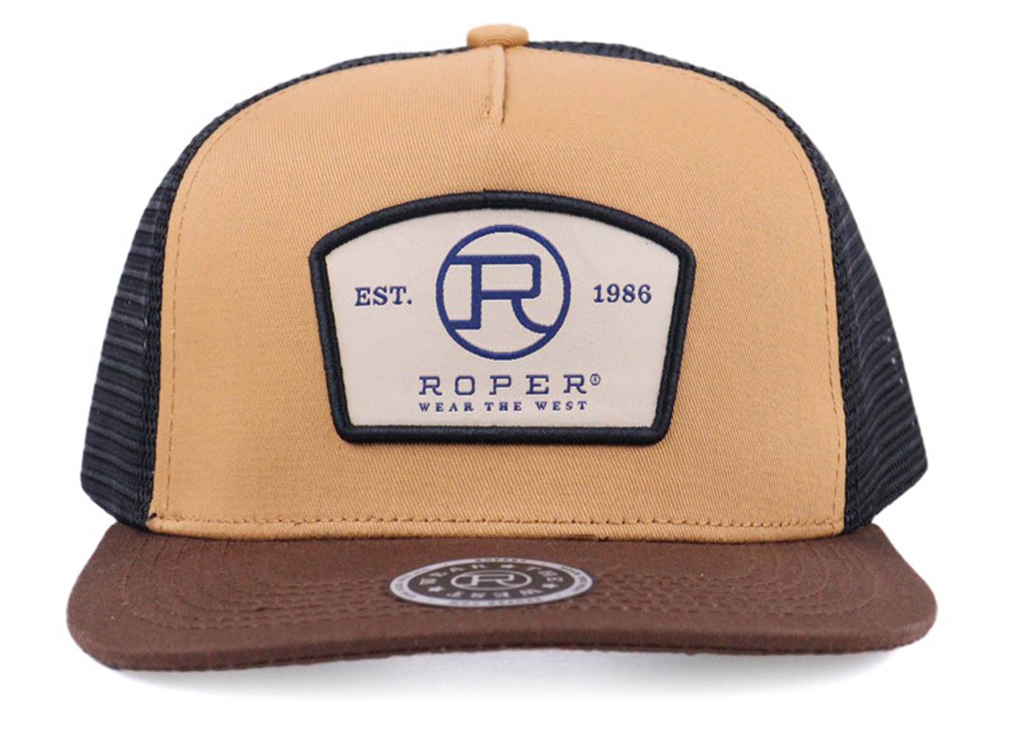 3-077-0501-0807 Roper Truckers Cap Tan