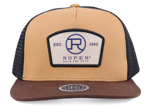 3-077-0501-0807 Roper Truckers Cap Tan