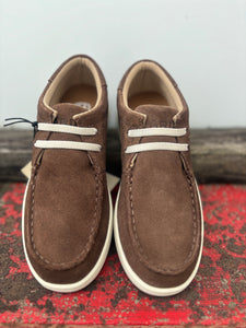 10051007 Ariat Kids Hilo Shoe Brown Bomber Suede