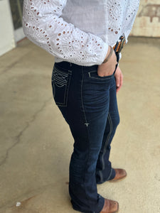 Cowgirl Tuff Ladies Boot Stitch Trouser Jeans 33" Leg