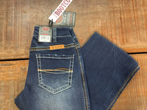 Cowgirl Tough Ladies Competitor Dark Wash 31” Short Leg