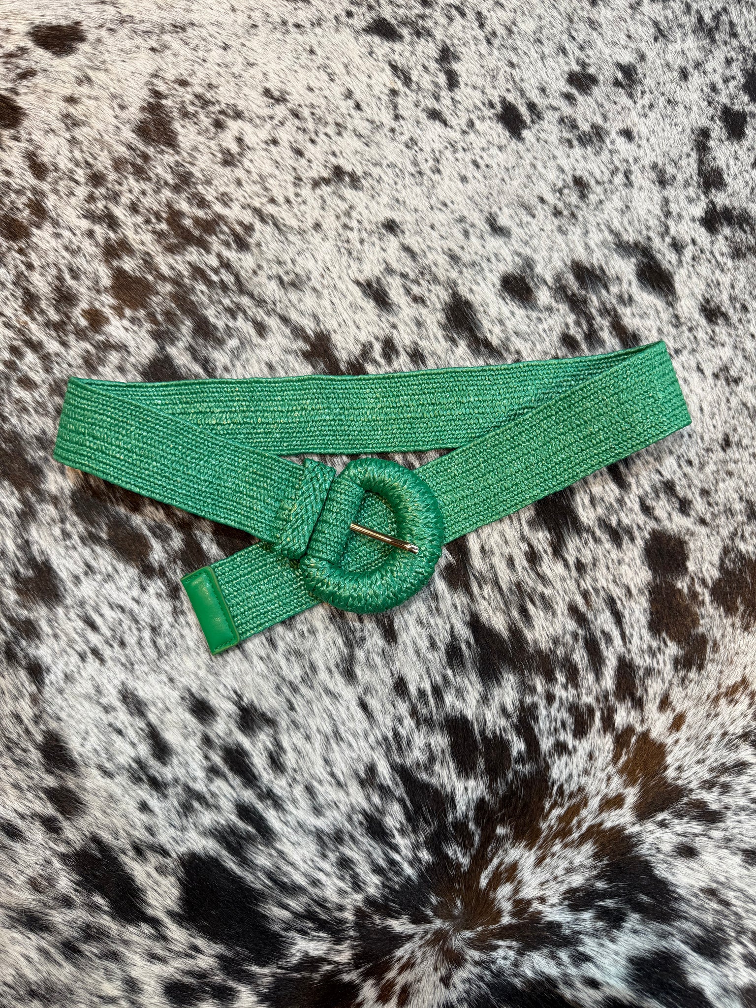 IW50015 Wrapped Halfmoon Elastic Straw Belt