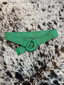 IW50015 Wrapped Halfmoon Elastic Straw Belt