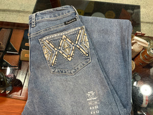 PCP2213129 Pure Western Ladies Pam High Rise Bootcut Jean 32" Leg Summer Sky
