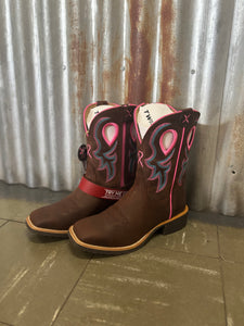 TCWXTR019 Twisted X Ladies 9 Tech x2 Zip Boot Chocolate Truffle/Pink/Blue