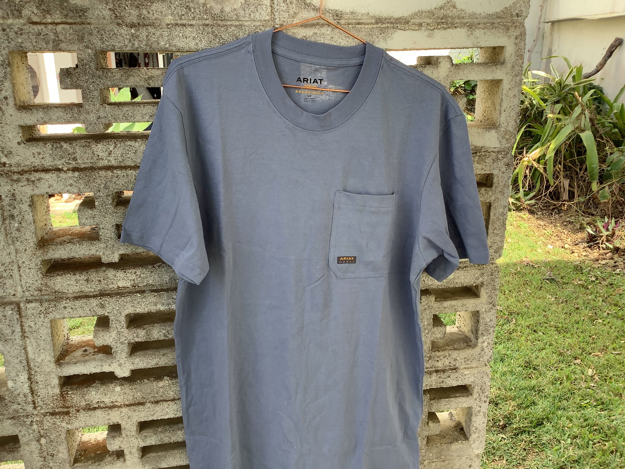 10043830 ARIAT MENS REBAR COTTON PRE-SHRUNK T-SHIRT