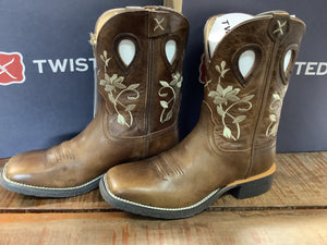 TCWXTR018 Twisted X Ladies 9 Tech x2 Zip Boot Oiled Bomber