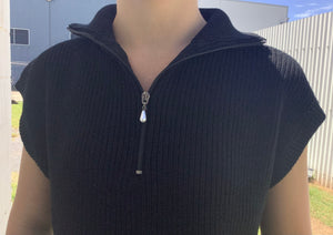 Corfu Ladies Vest Zipper Front