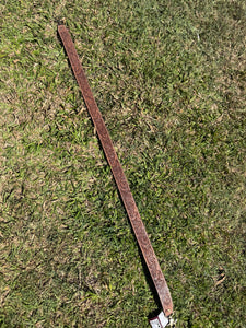 ST-01-02 Brown Tooling Leather Bag Strap