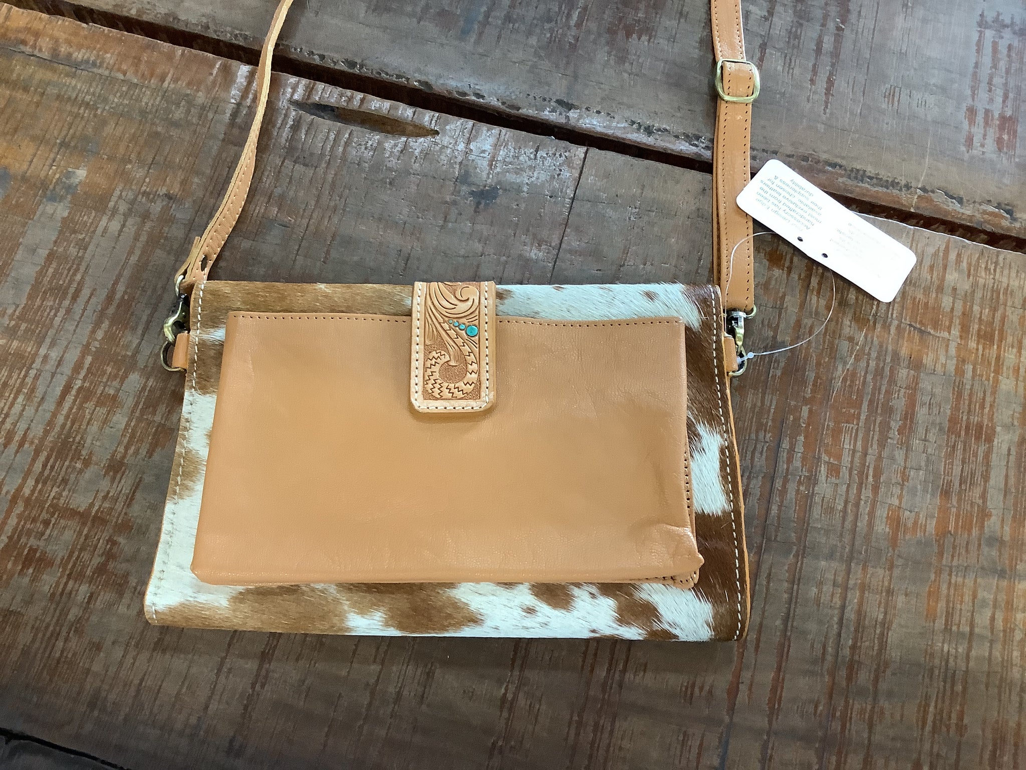 AB-86-02 Cowhide Sunflower Wallet/Handbag