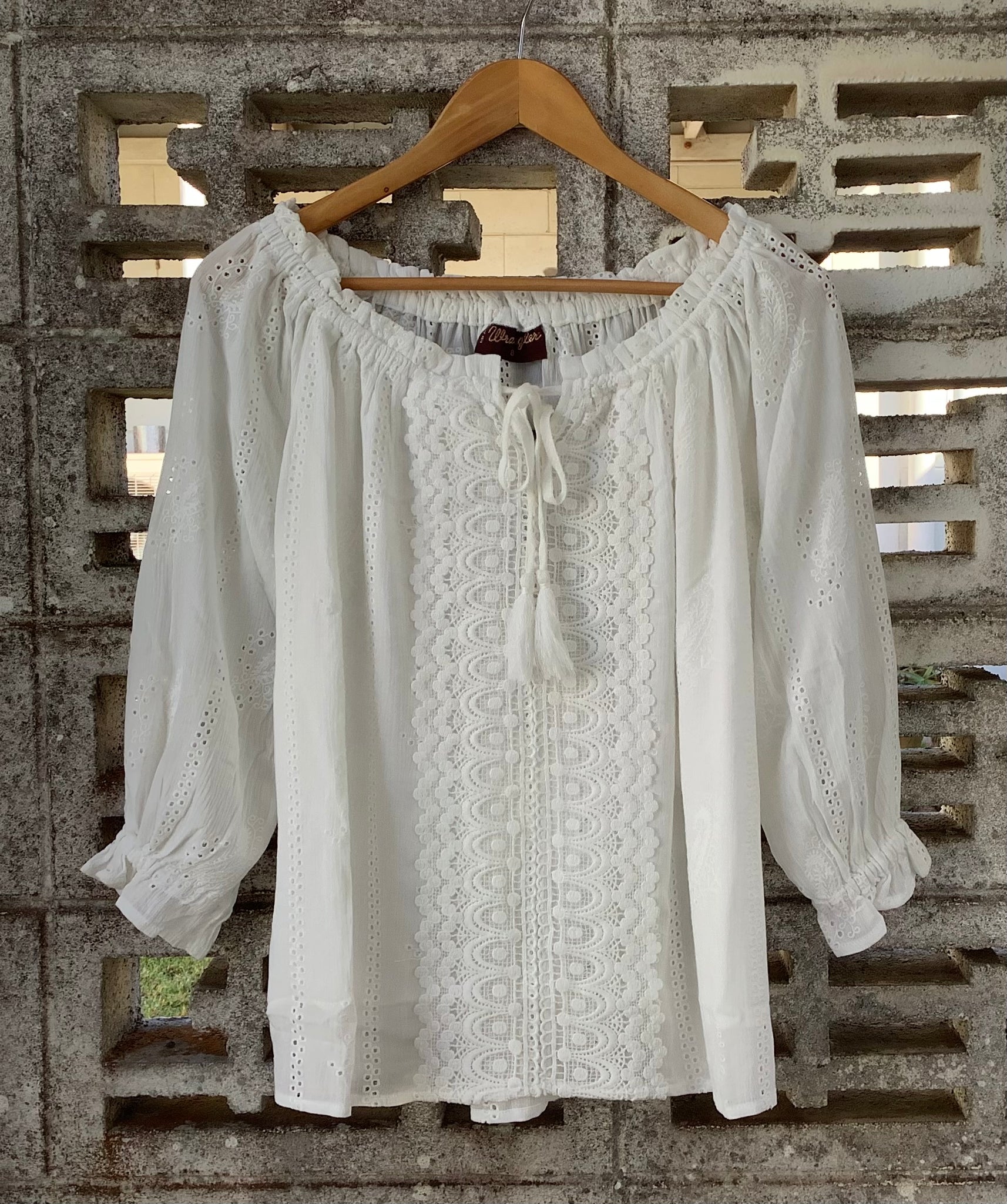 Wrangler Women's Erin Blouse Ivory