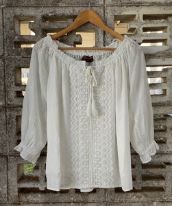 Wrangler Women's Erin Blouse Ivory