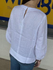 Corfu Summer Linen Shirt White