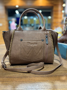 X5S2918BAG Wrangler Southwestern Embroidered Tote Bag Camel