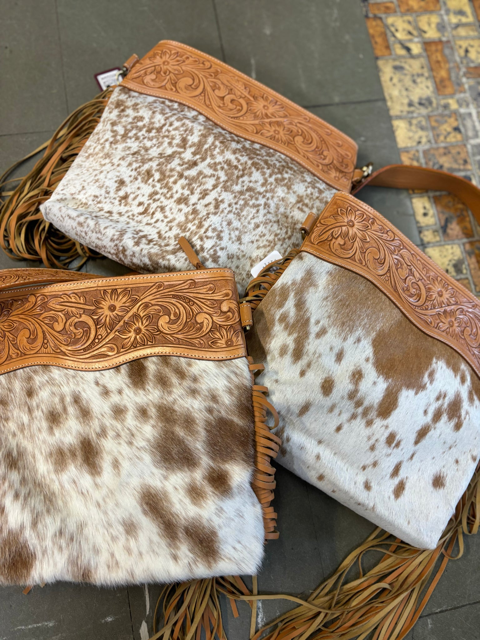 WESTMAR Cowhide & Leather Bag – Dusk on the Downs