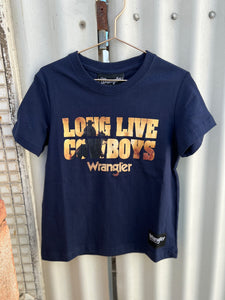 X3S3557845 Wrangler Boys Payne S/S Tee Navy