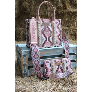 Wrangler USA Southwestern Phoenix Crossbody Bag Pink