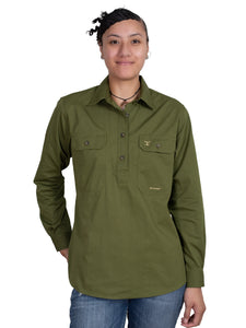 Just Country Ladies Jahna Workshirt Olive
