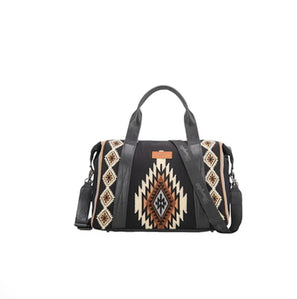 Wrangler USA Southwestern Maya Aztec Duffle Bag Black