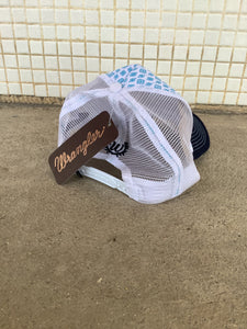 ROSARIO TRUCKER CAP AQUA/NAVY