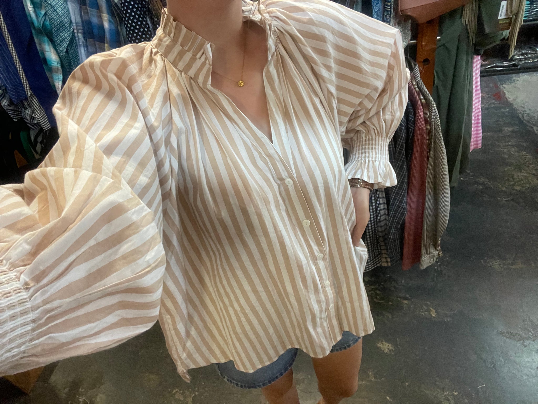 KL884 Kiik Luxe Ladies L/S Stripe