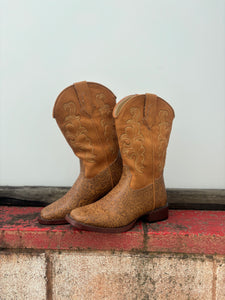 09-021-1900-3136 Roper Ladies Kacey Boots Embossed/Tan
