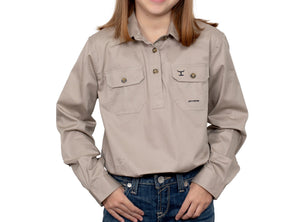 Just Country Girls Kenzie Workshirt Stone