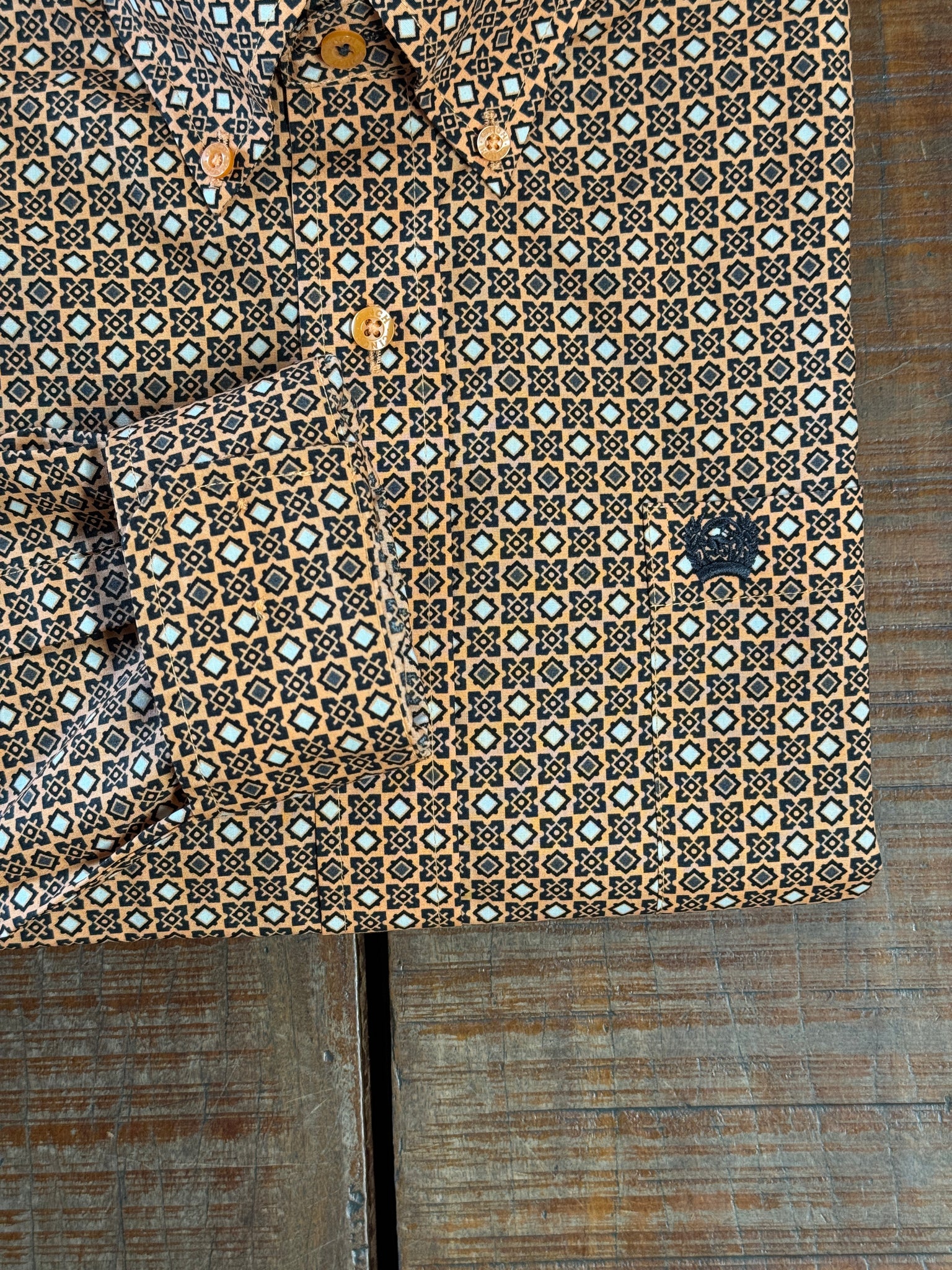 MTW1105962 Mens L/S Button Up Coral