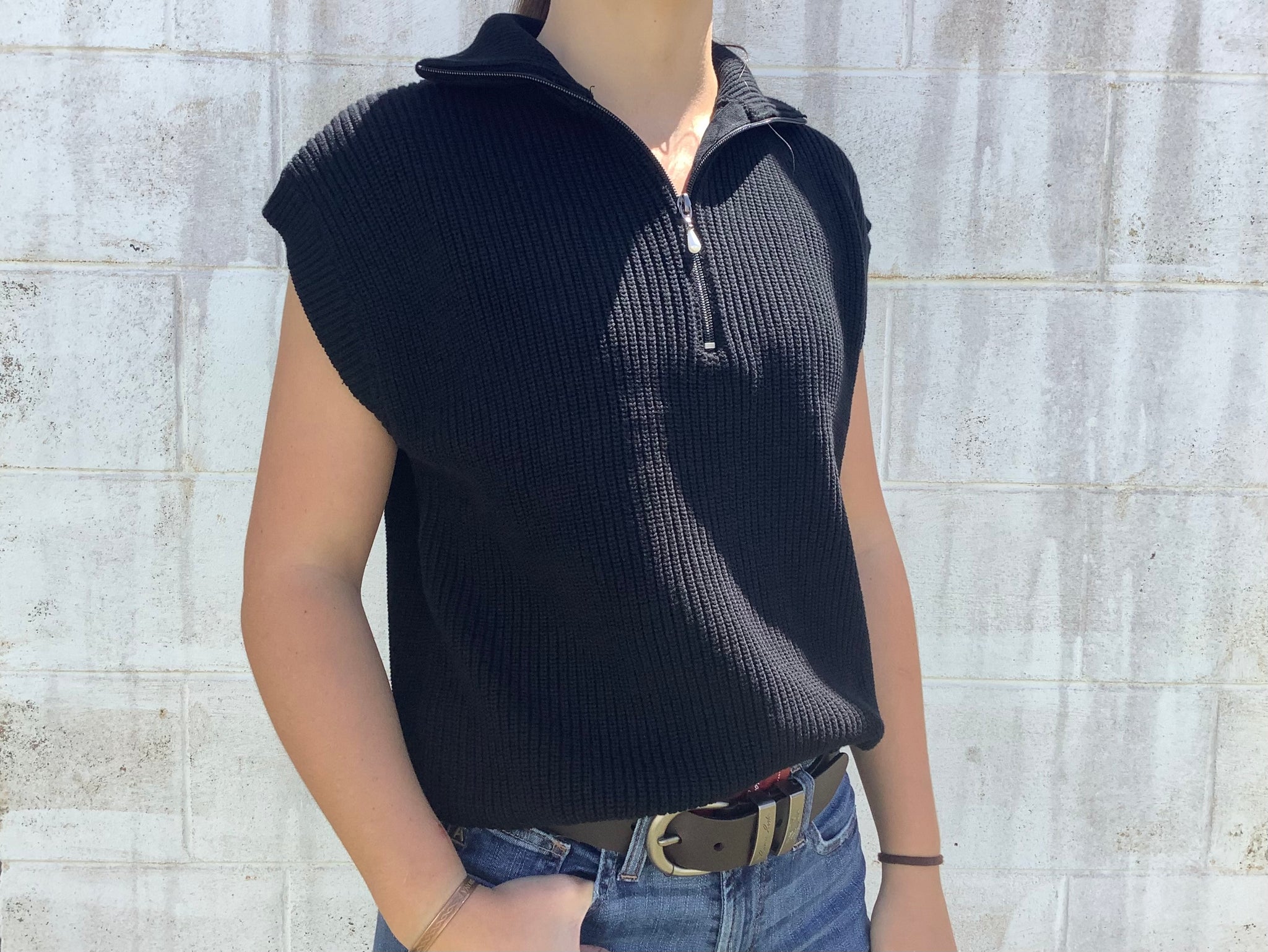 Corfu Ladies Vest Zipper Front