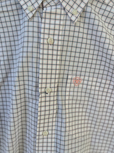 10048360 Ariat Men's Pro Series Tristin Long Sleeve Shirt - White