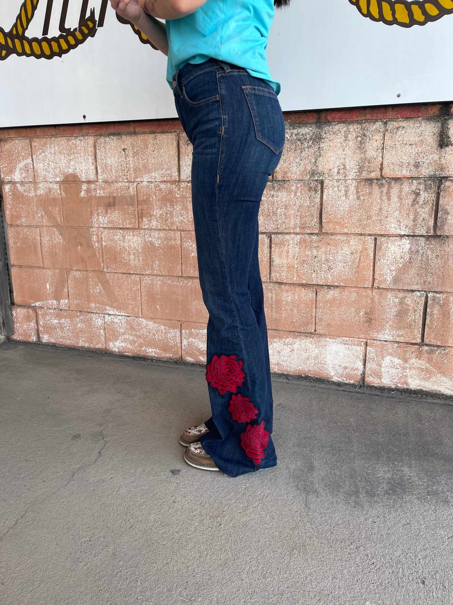 10048260 Ariat Ladies High Rise Flare Rodeo Quincy - Midnight