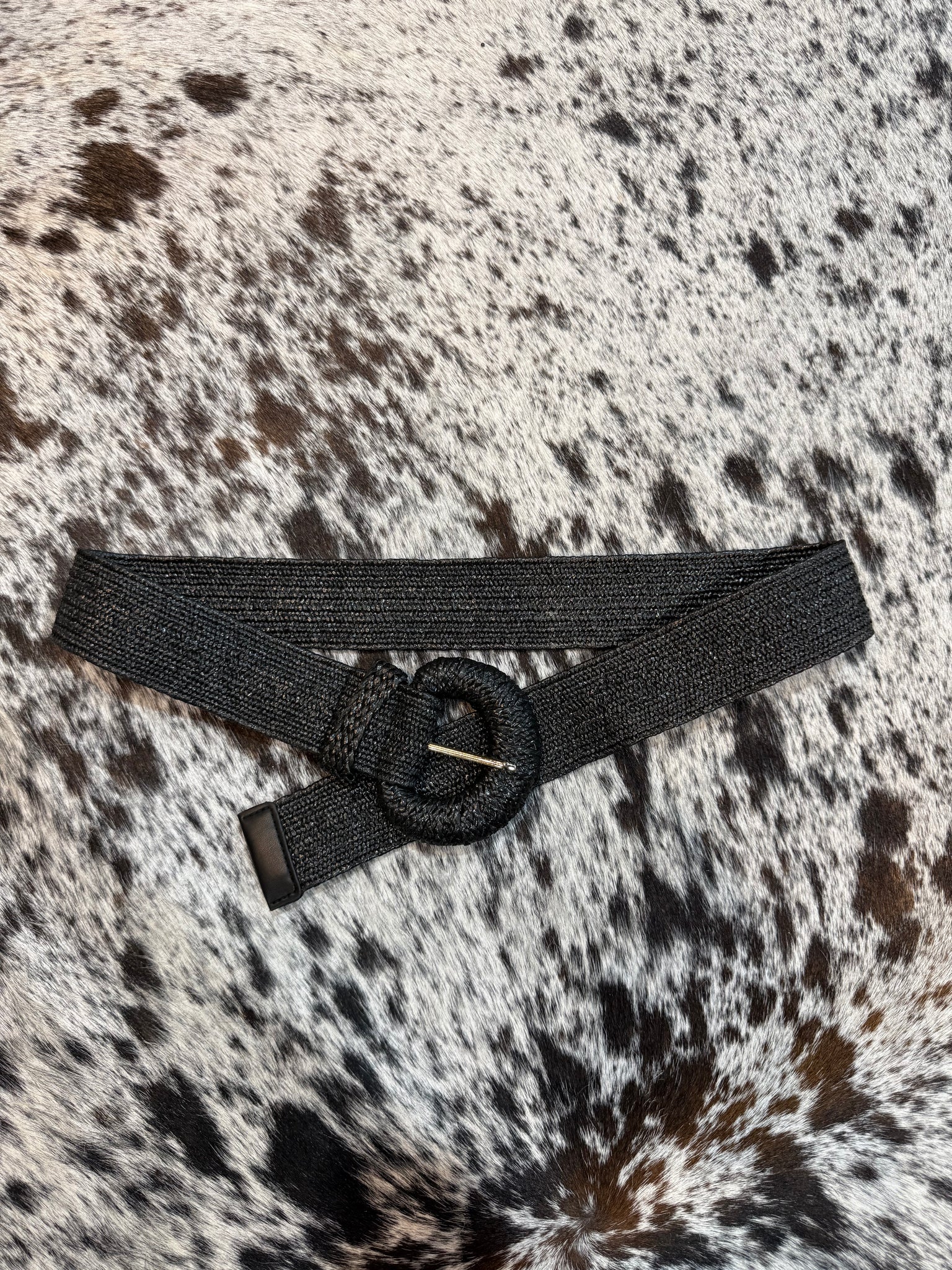 IW50015 Wrapped Halfmoon Elastic Straw Belt