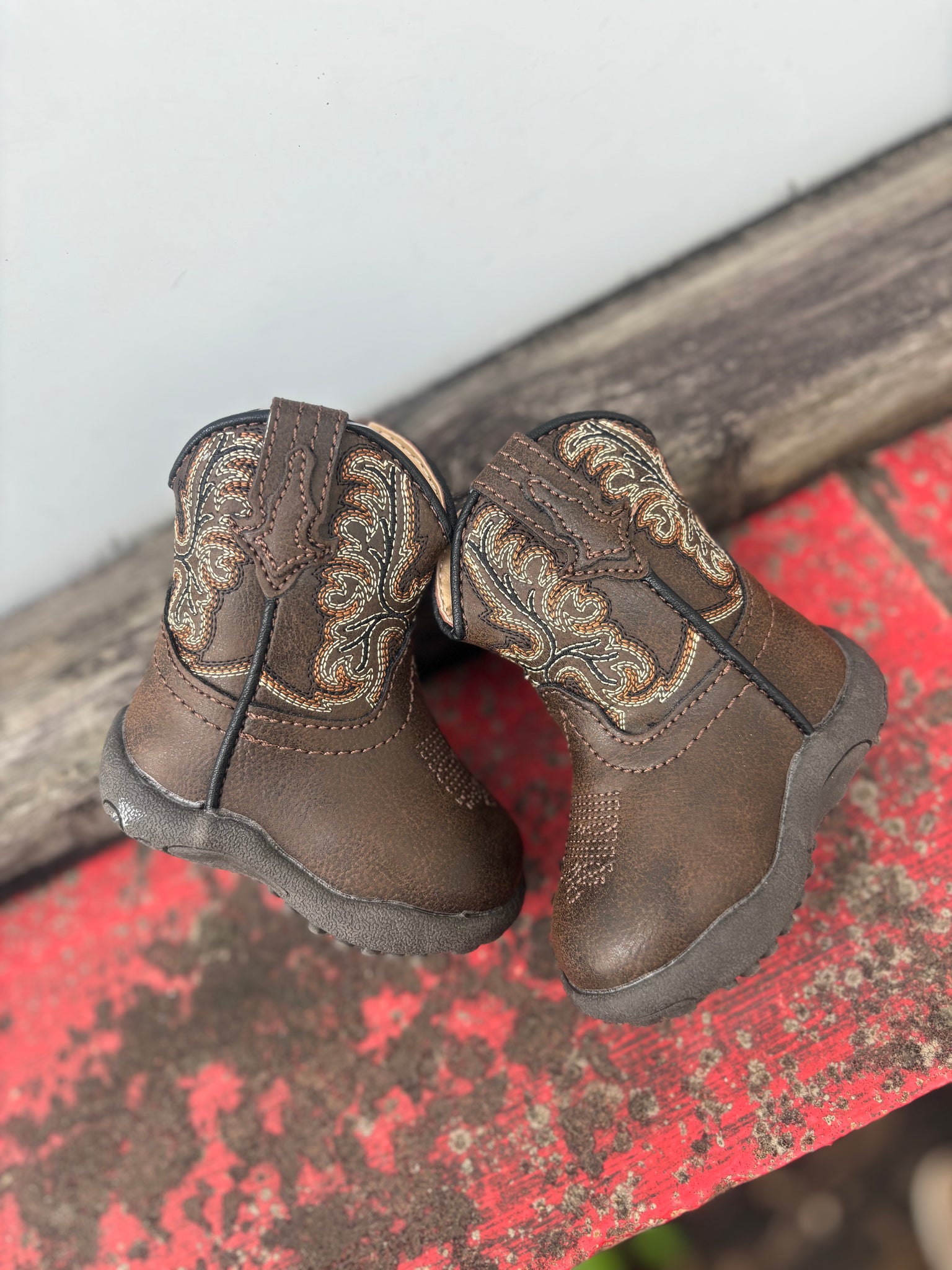09-016-1900-3437 Roper Infant Cowbaby Patrick Boots Brown