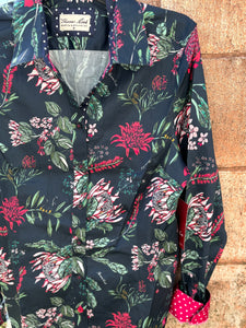 Thomas Cook Ladies Flora Long Sleeve Shirt Navy