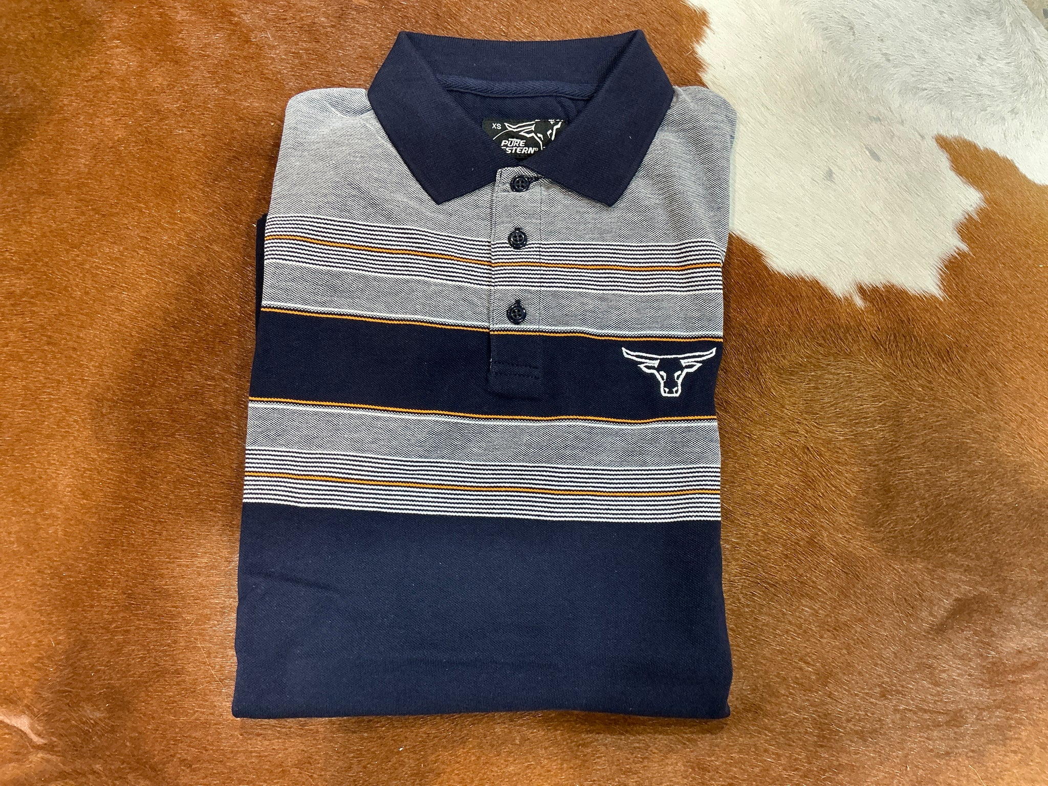P5S1505079 Pure Western Mens Brad S/S Polo