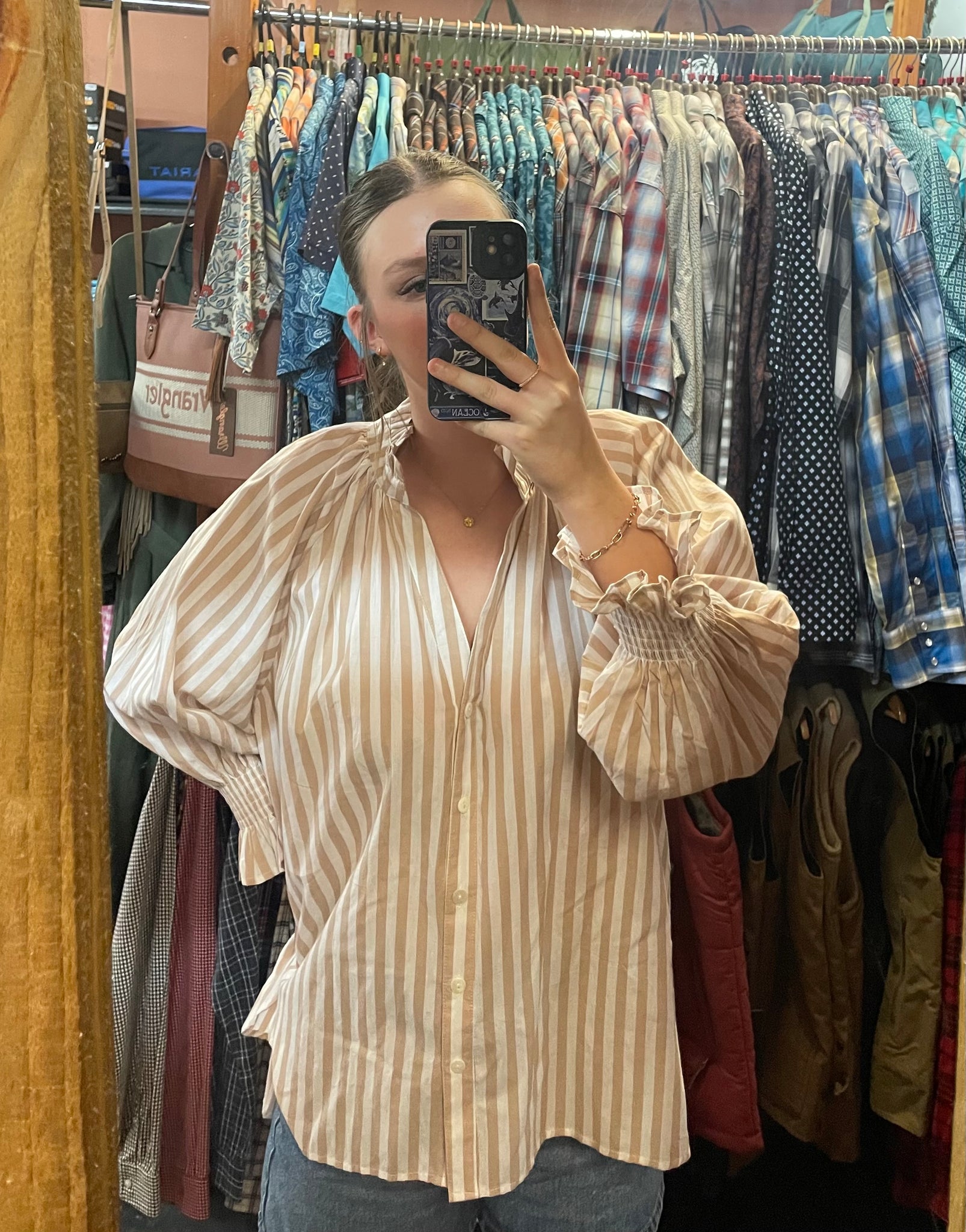 KL884 Kiik Luxe Ladies L/S Stripe