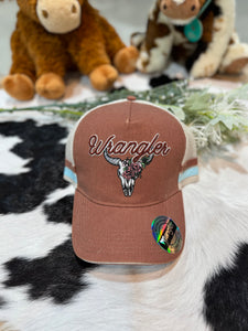 X5S2948CAP Wrangler Ladies Lisha HP Trucker Cap Brown