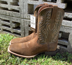 Ariat Men's Sport Western Wide Square Toe Mesa Tan/Vintage Bomber
