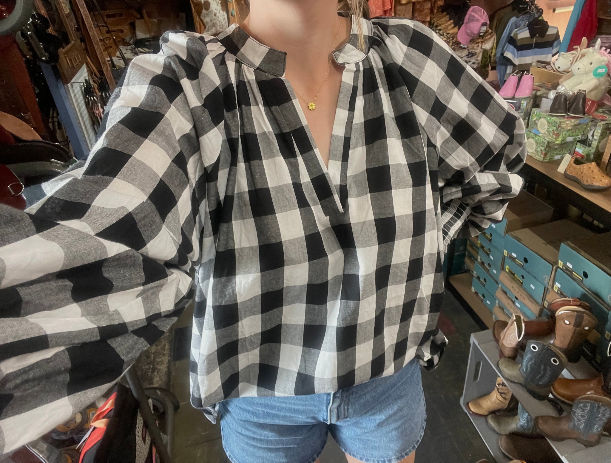 KL893 Kiik Luxe L/S Check