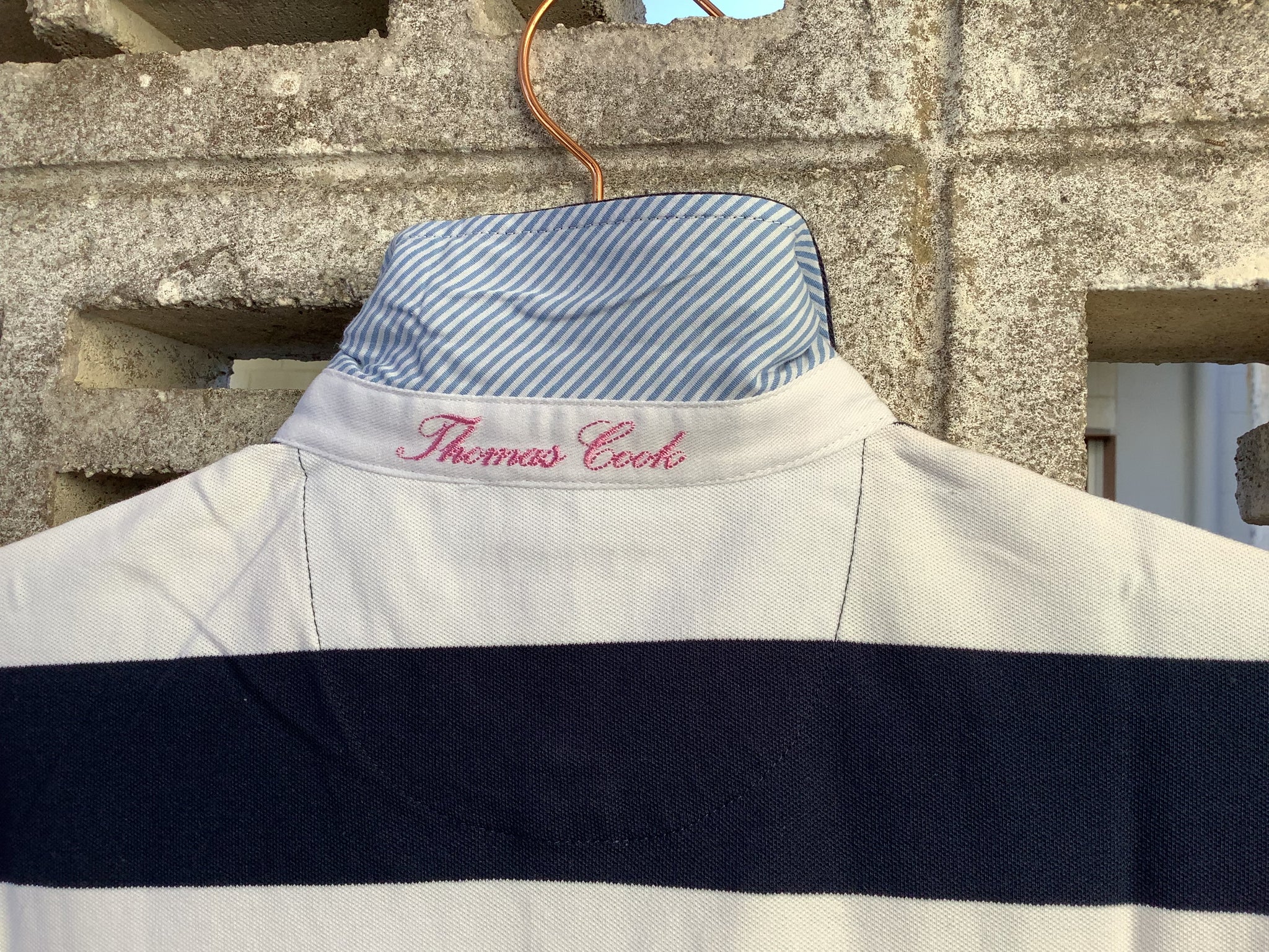 Thomas Cook Women's Beth Short Sleeve Polo Dress-NAVY WHITE