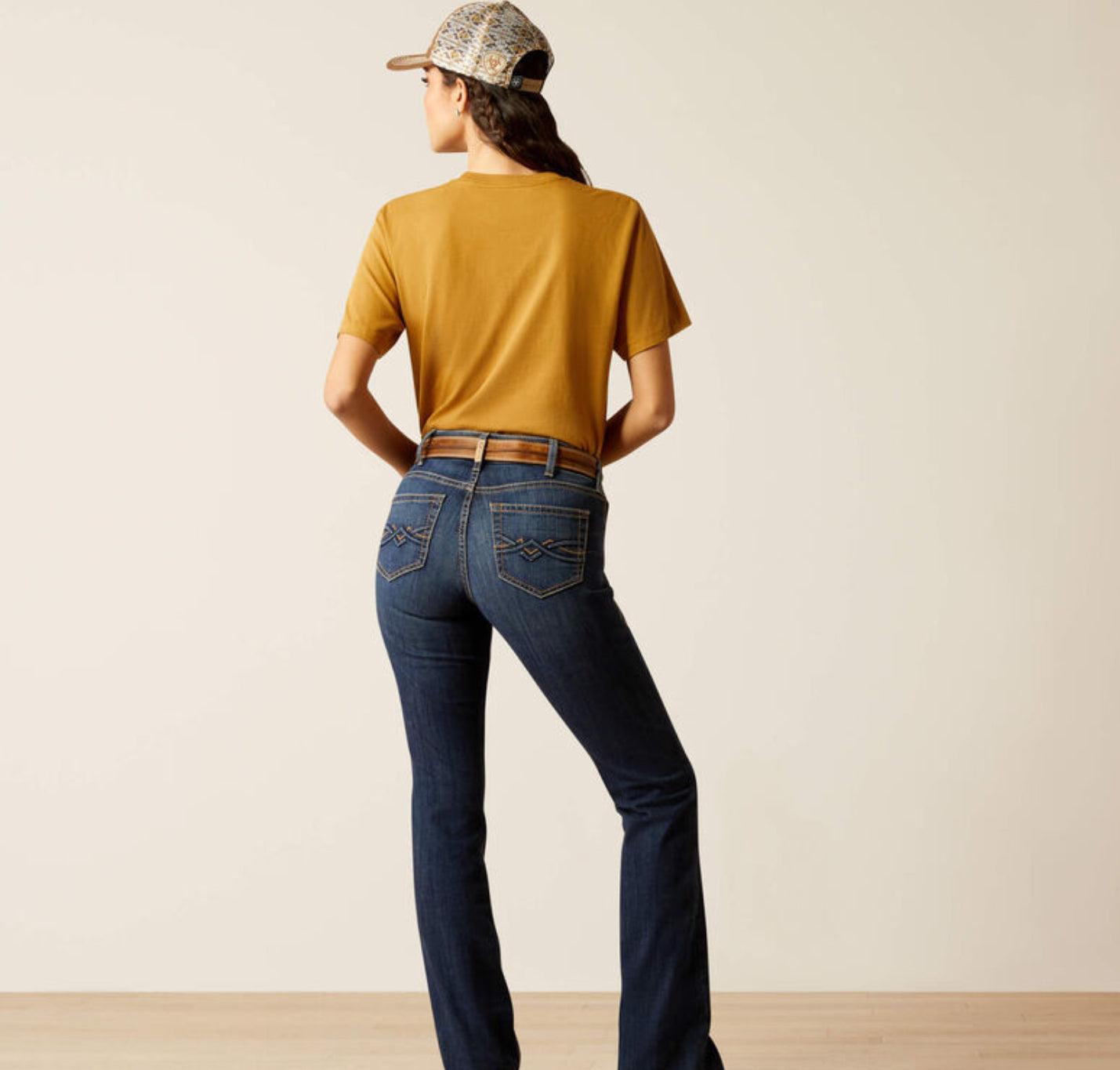 10051841 Ariat Ladies Perfect Rise Boot Cut Desiree Midnight