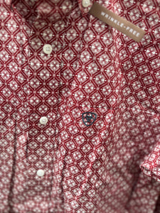 10047340 Ariat Mens Wrinkle Free Gideon L/S Shirt Gardenia