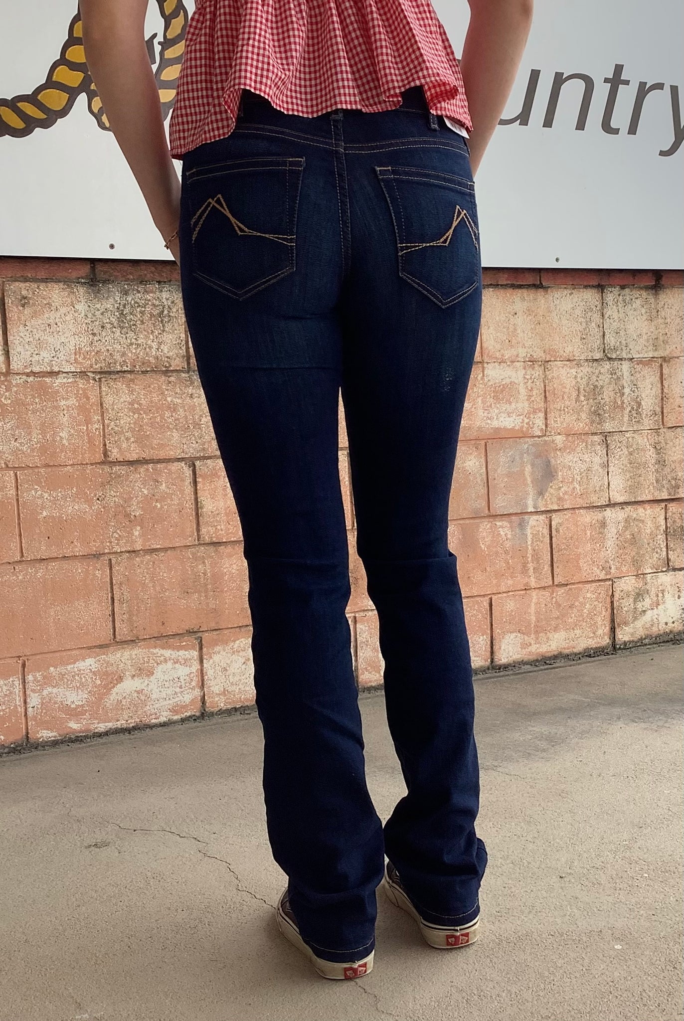 10051608 Ariat Ladies Mid Rise Straight Long Leg - Romana Pennsylvania