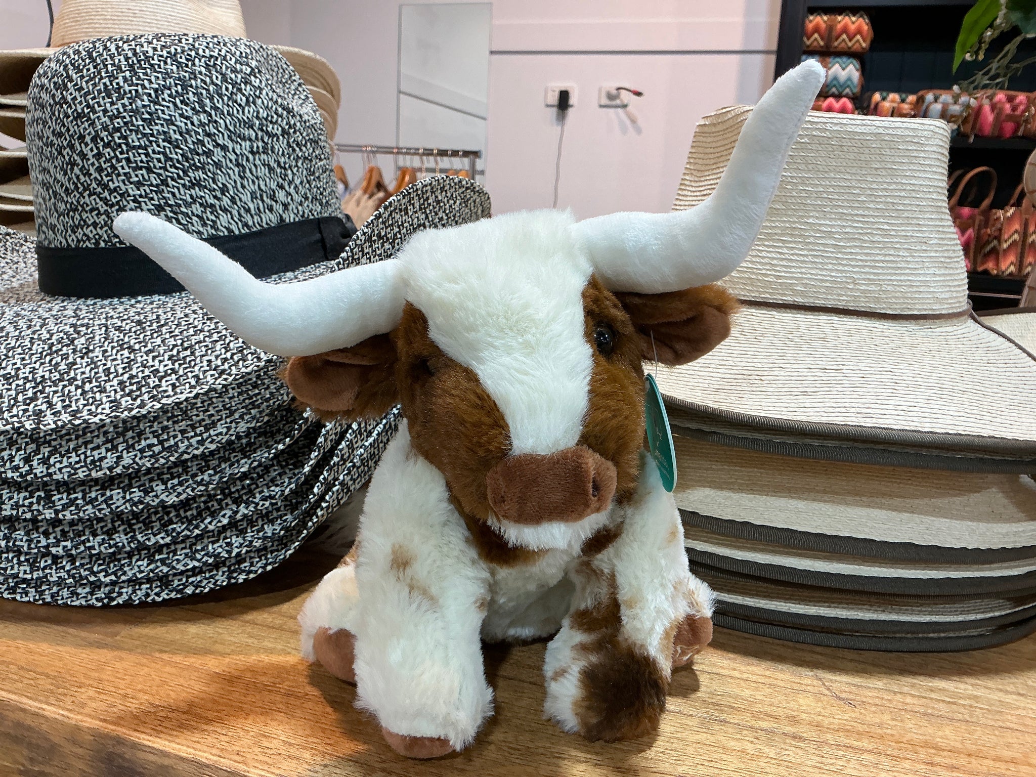 MRLH0007 Texas Longhorn Highland Medium Soft Toy Cow - 23cm