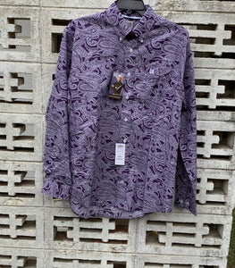 MTW1105738 Cinch Mens L/S Shirt Purple