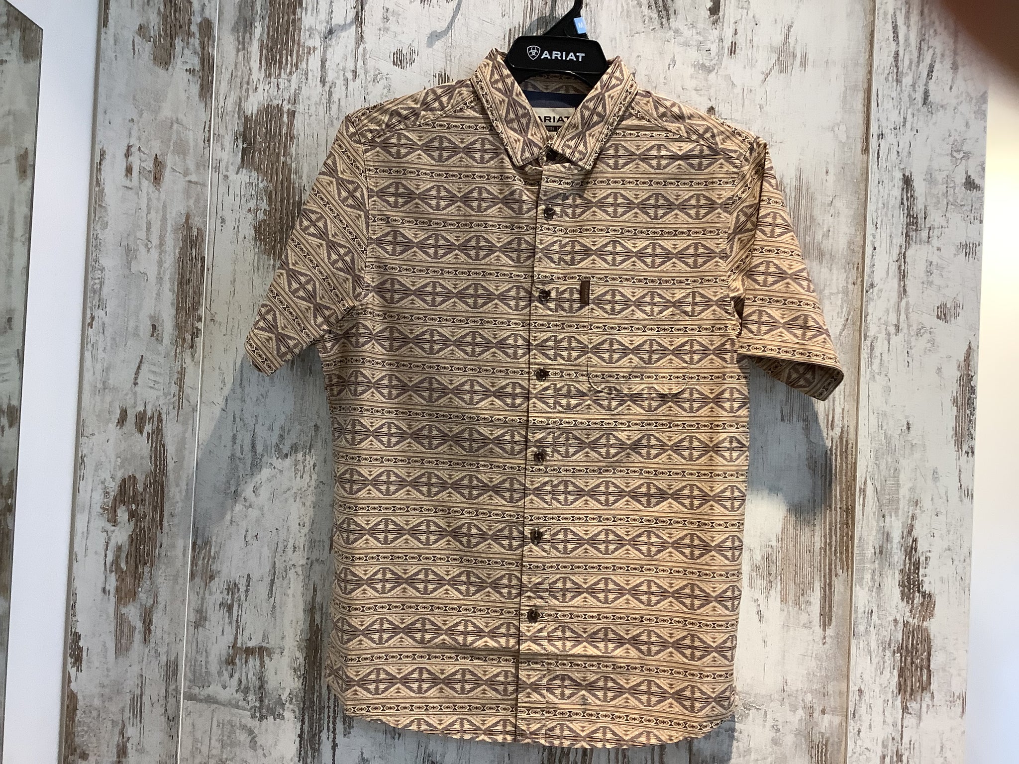10054850 Ariat Mens Merritt Modern Fit S/S Shirt Grey