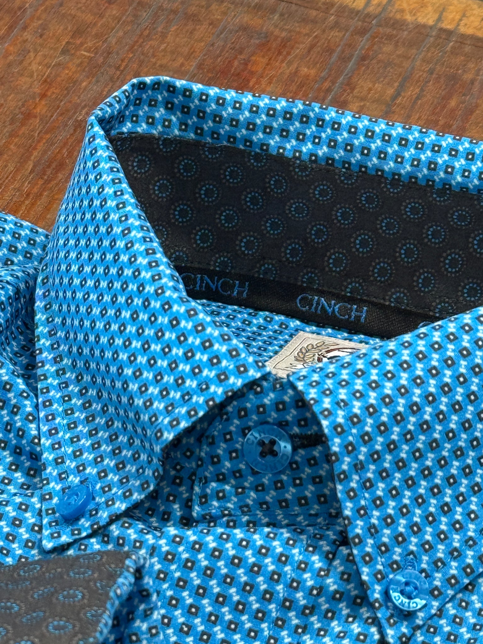 MTW1105956 Mens L/S Button Up Blue